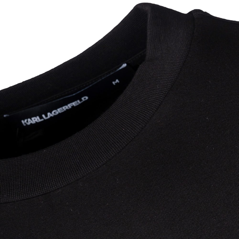 Karl Lagerfeld Μαύρο T-shirt C Neck - 755047 561221