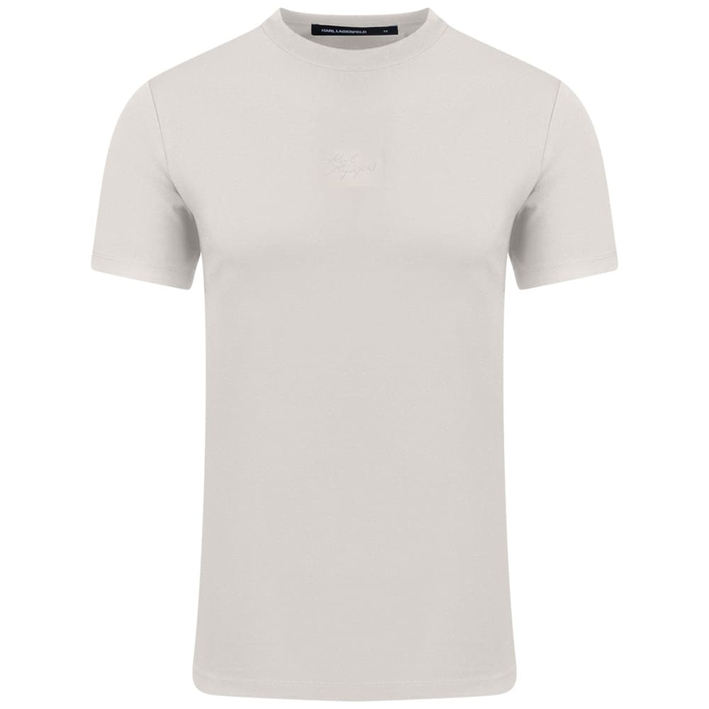Karl Lagerfeld Εκρού T-shirt C Neck - 755047 562235