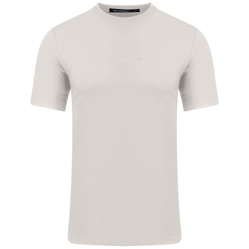 Karl Lagerfeld Εκρού T-shirt C Neck - 755047 563221