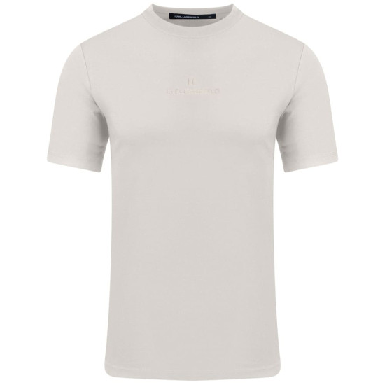 Karl Lagerfeld Εκρού T-shirt C Neck - 755047 563221