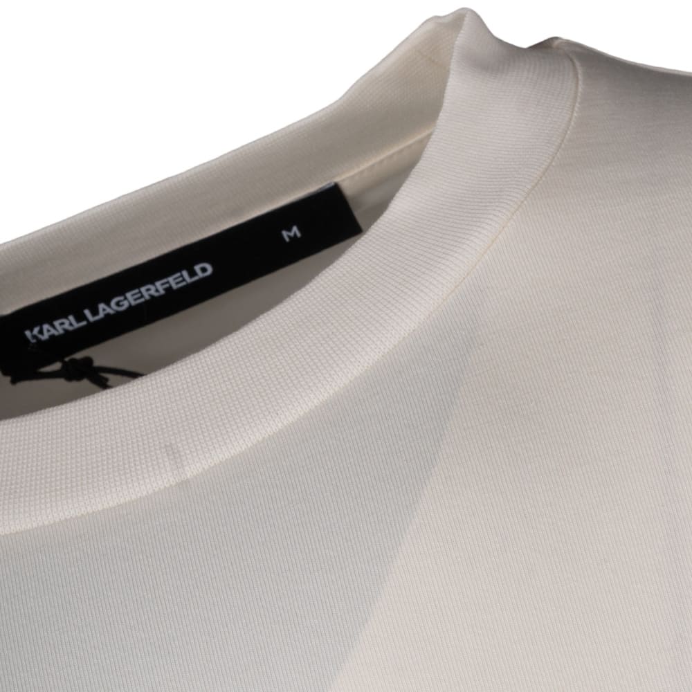 Karl Lagerfeld Εκρού T-shirt C Neck - 755047 563221