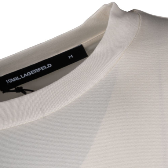 Karl Lagerfeld Εκρού T-shirt C Neck - 755047 563221