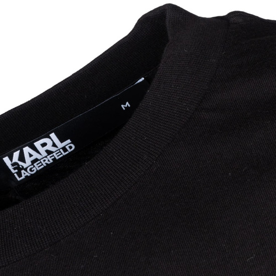Karl Lagerfeld Μαύρο T-shirt C Neck - 755048 544224