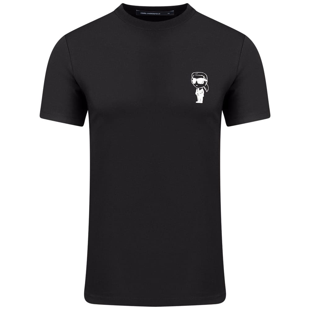 Karl Lagerfeld Μαύρο T-shirt C Neck - 755048 563235