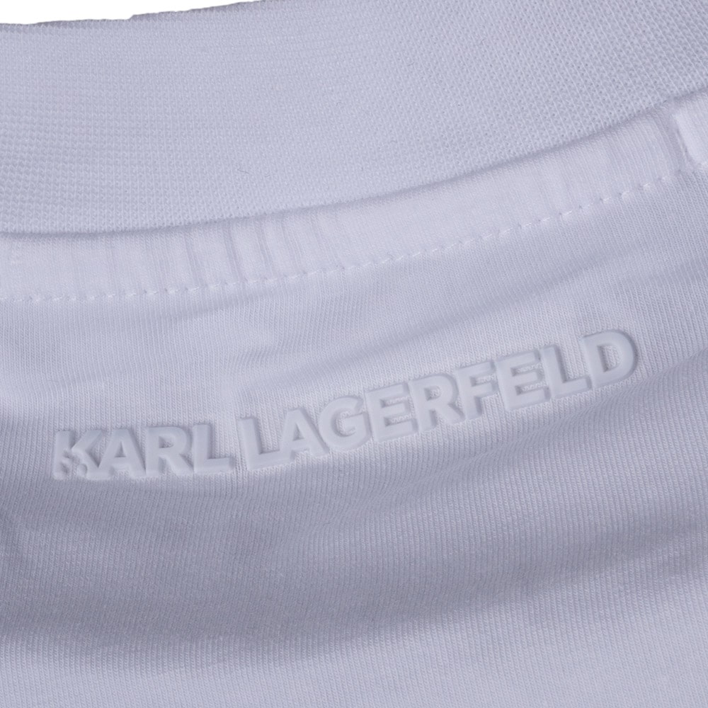 Karl Lagerfeld Λευκό T-shirt C Neck - 755051 542221
