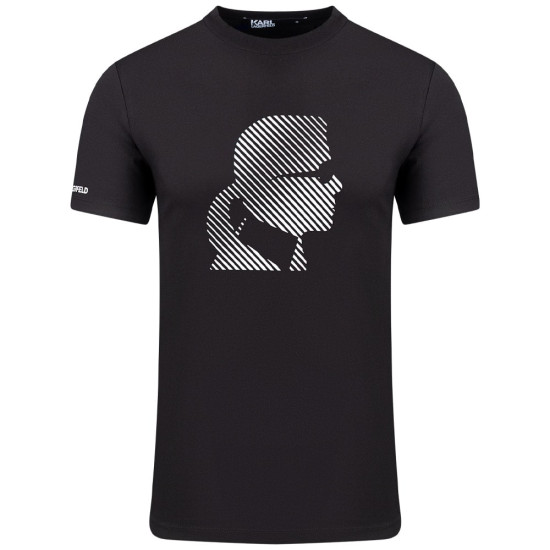 Karl Lagerfeld Μαύρο T-shirt C Neck - 755052 542224