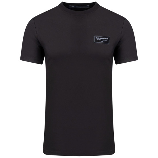 Karl Lagerfeld Μαύρο T-shirt C Neck - 755052 552224