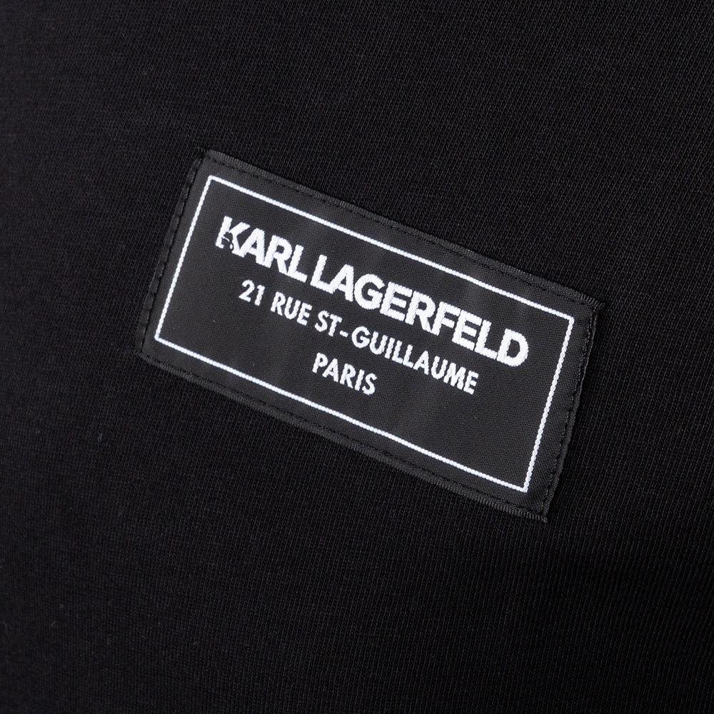 Karl Lagerfeld Μαύρο T-shirt C Neck - 755052 552224