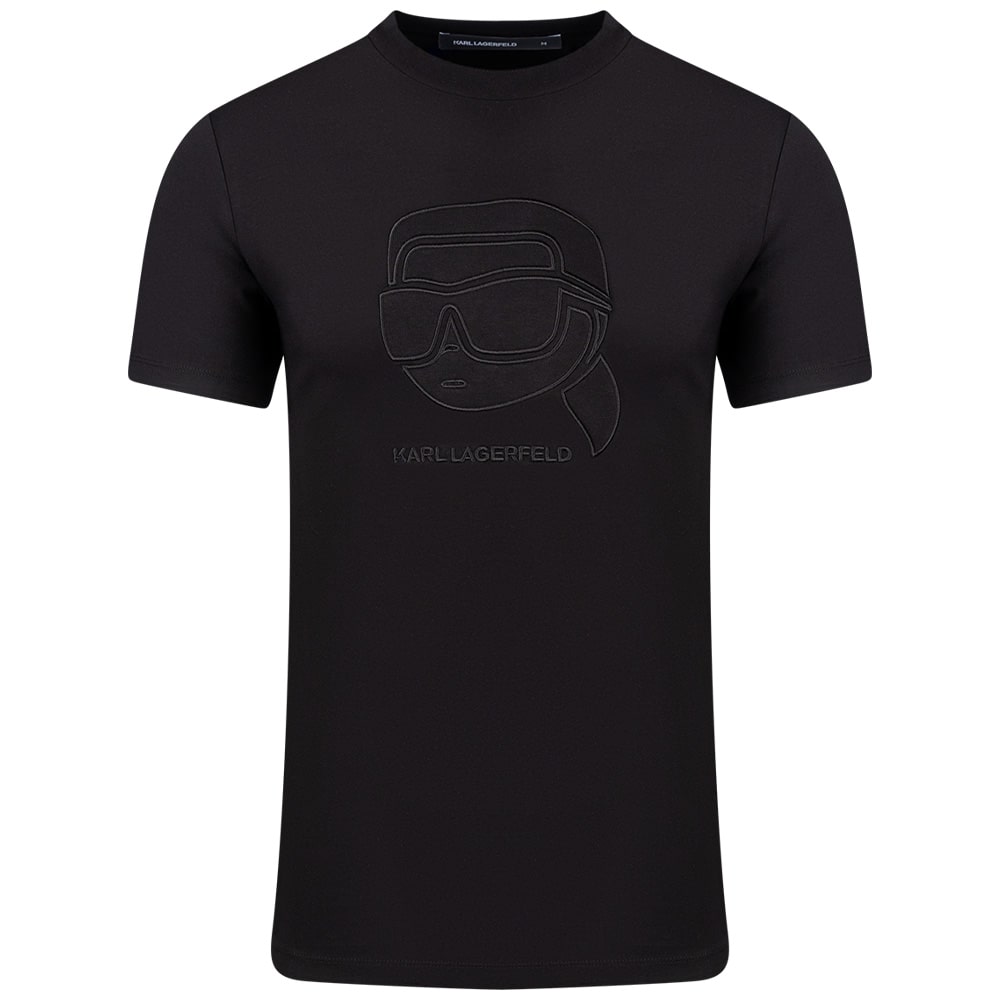 Karl Lagerfeld Μαύρο T-shirt C Neck - 755052 561224