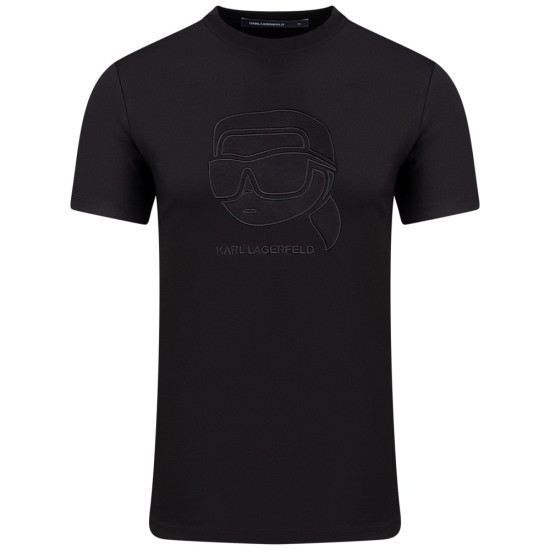 Karl Lagerfeld Μαύρο T-shirt C Neck - 755052 561224