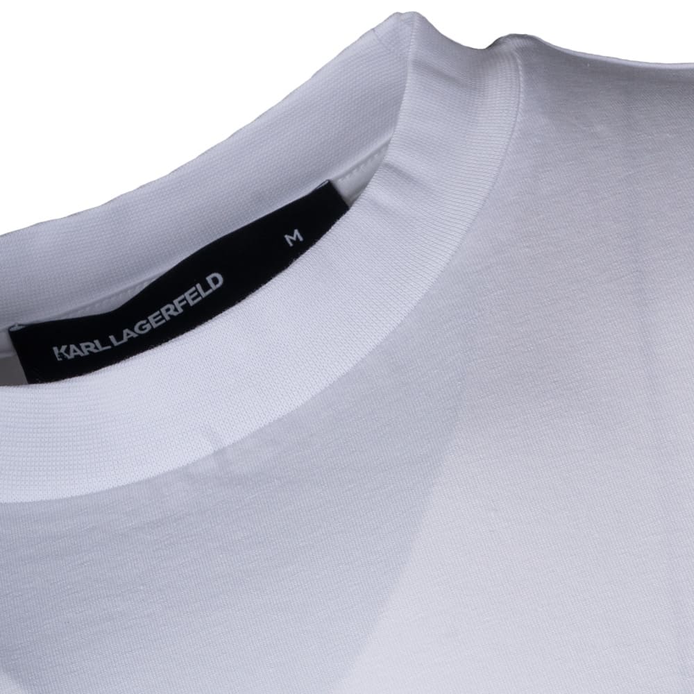 Karl Lagerfeld Λευκό T-shirt C Neck - 755052 562235