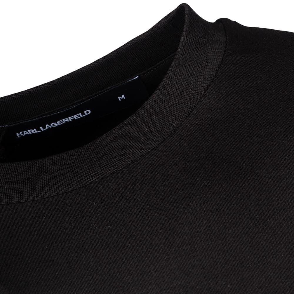 Karl Lagerfeld Μαύρο T-shirt C Neck - 755052 562235
