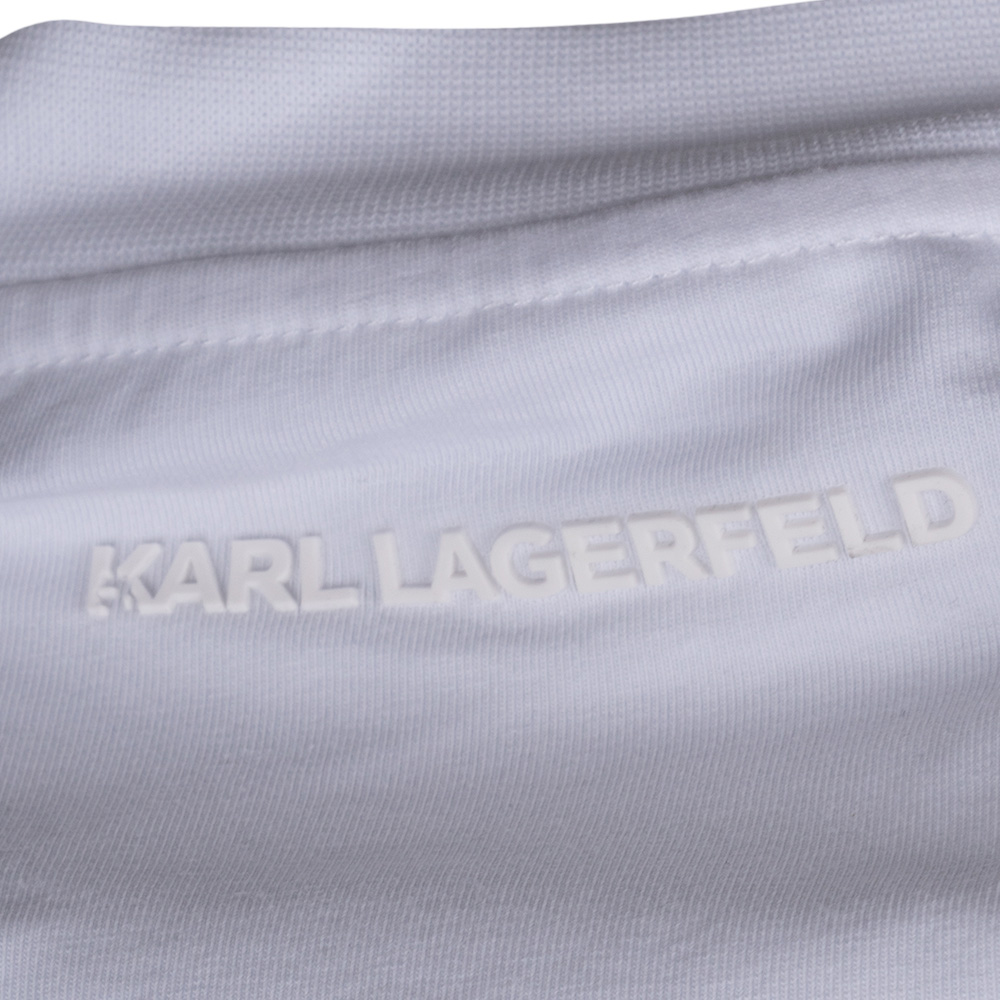 Karl Lagerfeld Λευκό T-shirt C Neck - 755053 542221