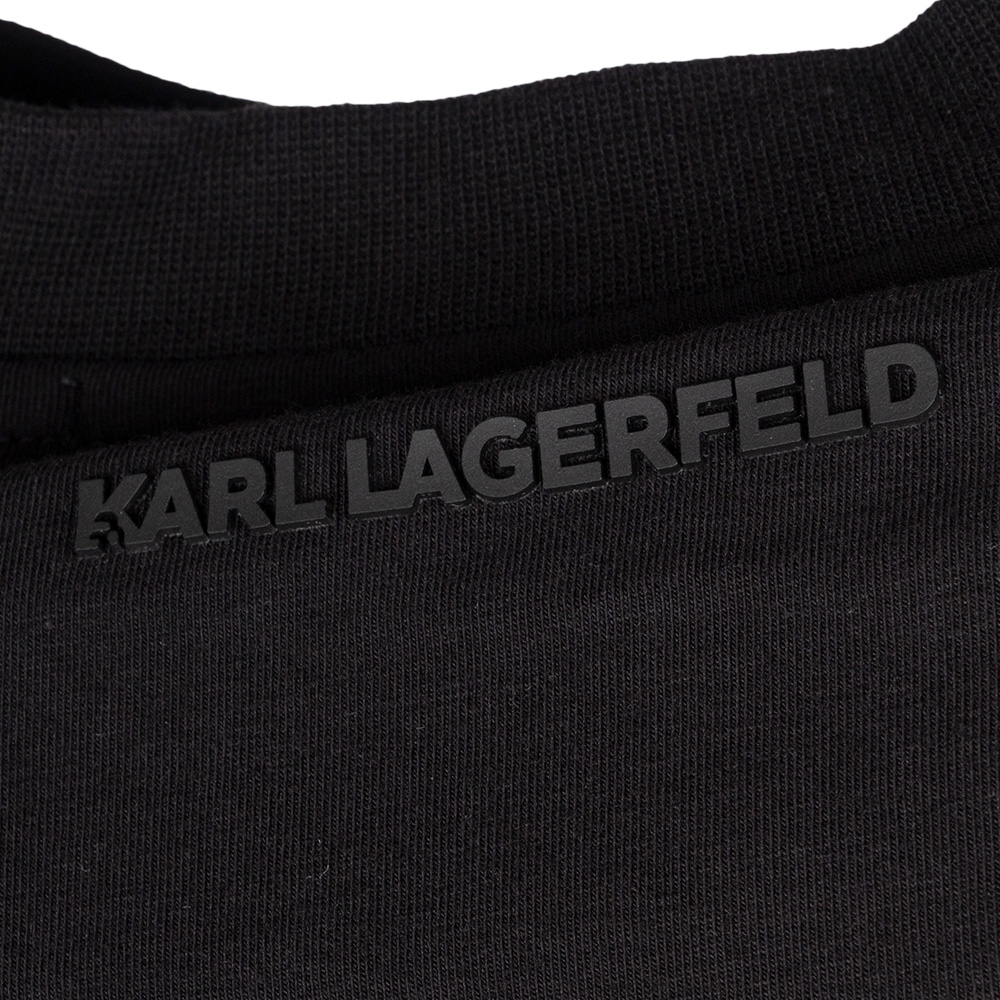 Karl Lagerfeld Μαύρο T-shirt C Neck - 755053 542221