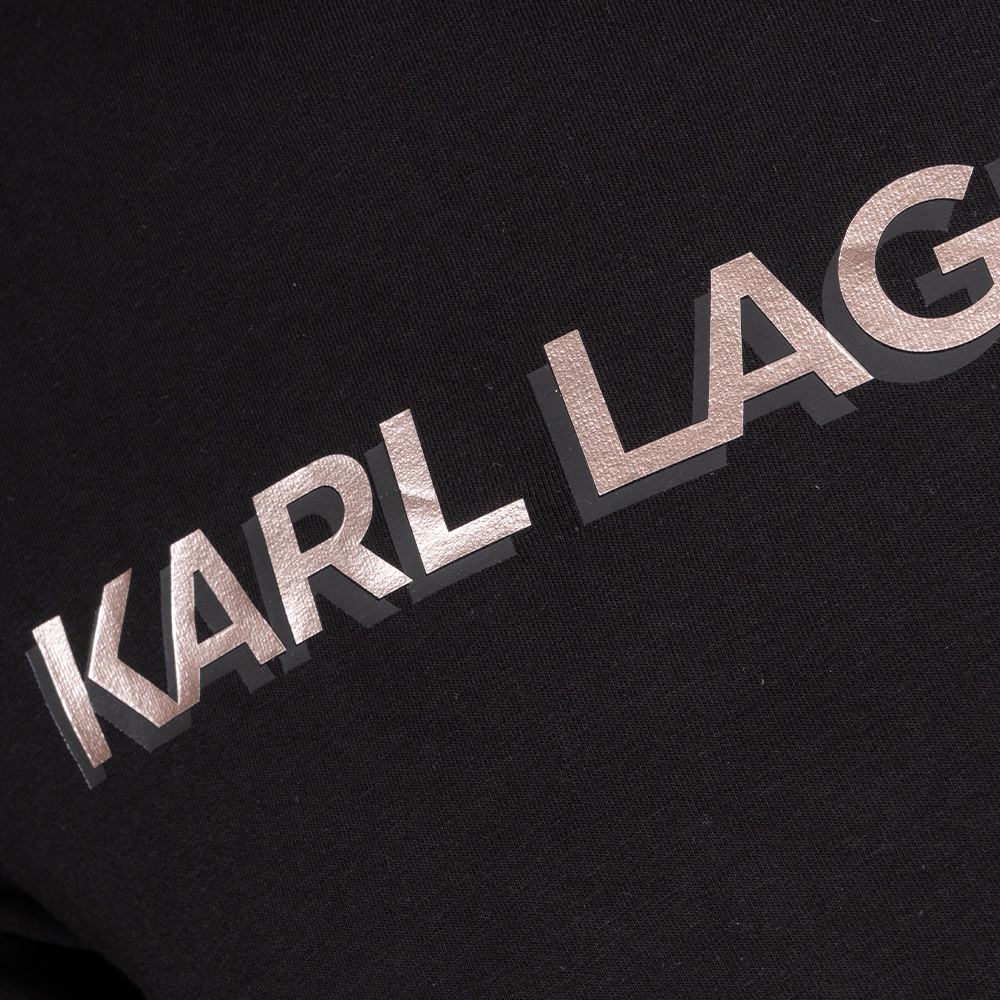 Karl Lagerfeld Μαύρο T-shirt C Neck - 755053 542221