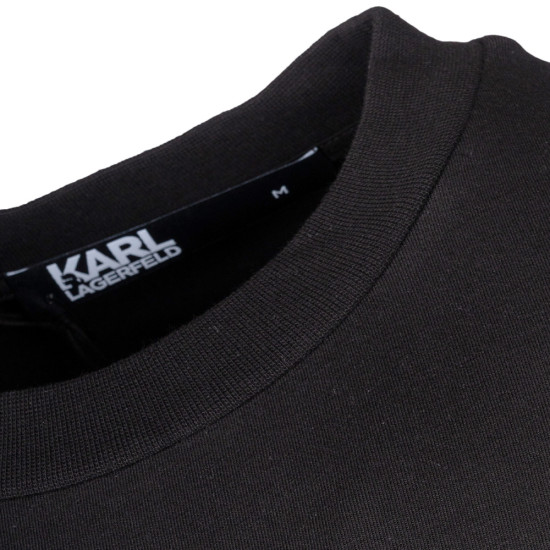 Karl Lagerfeld Μαύρο T-shirt C Neck - 755053 542221