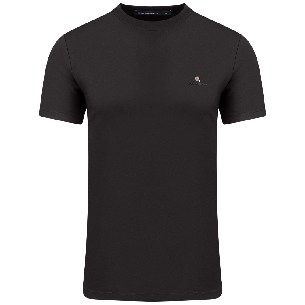 Karl Lagerfeld Μαύρο T-shirt C Neck - 755053 554235