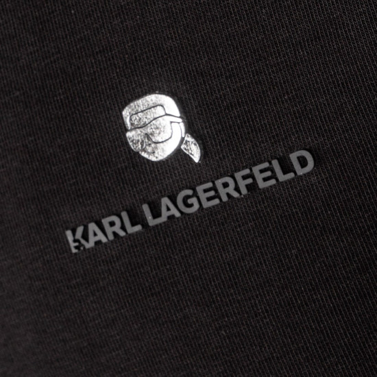 Karl Lagerfeld Μαύρο T-shirt C Neck - 755053 554235