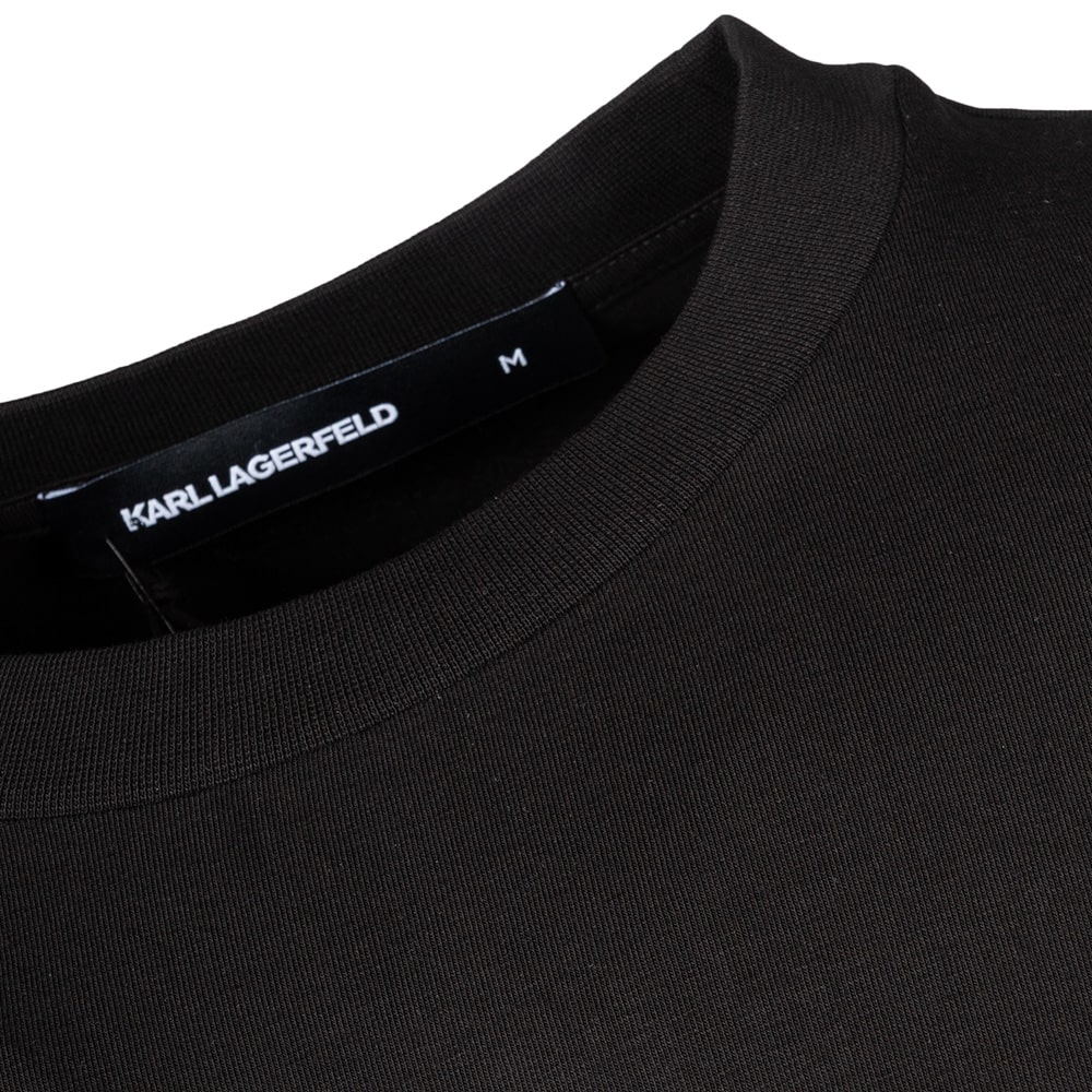 Karl Lagerfeld Μαύρο T-shirt C Neck - 755054 554235