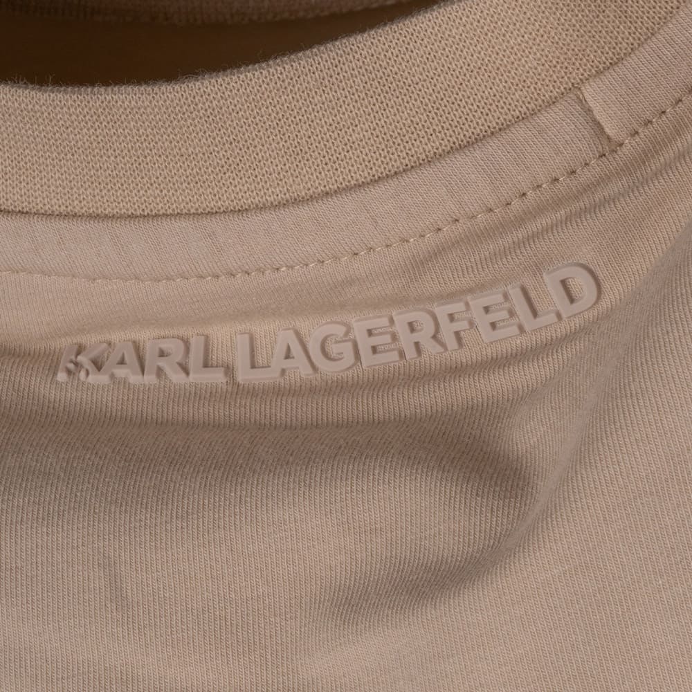 Karl Lagerfeld Μπεζ T-shirt C Neck - 755055 542221