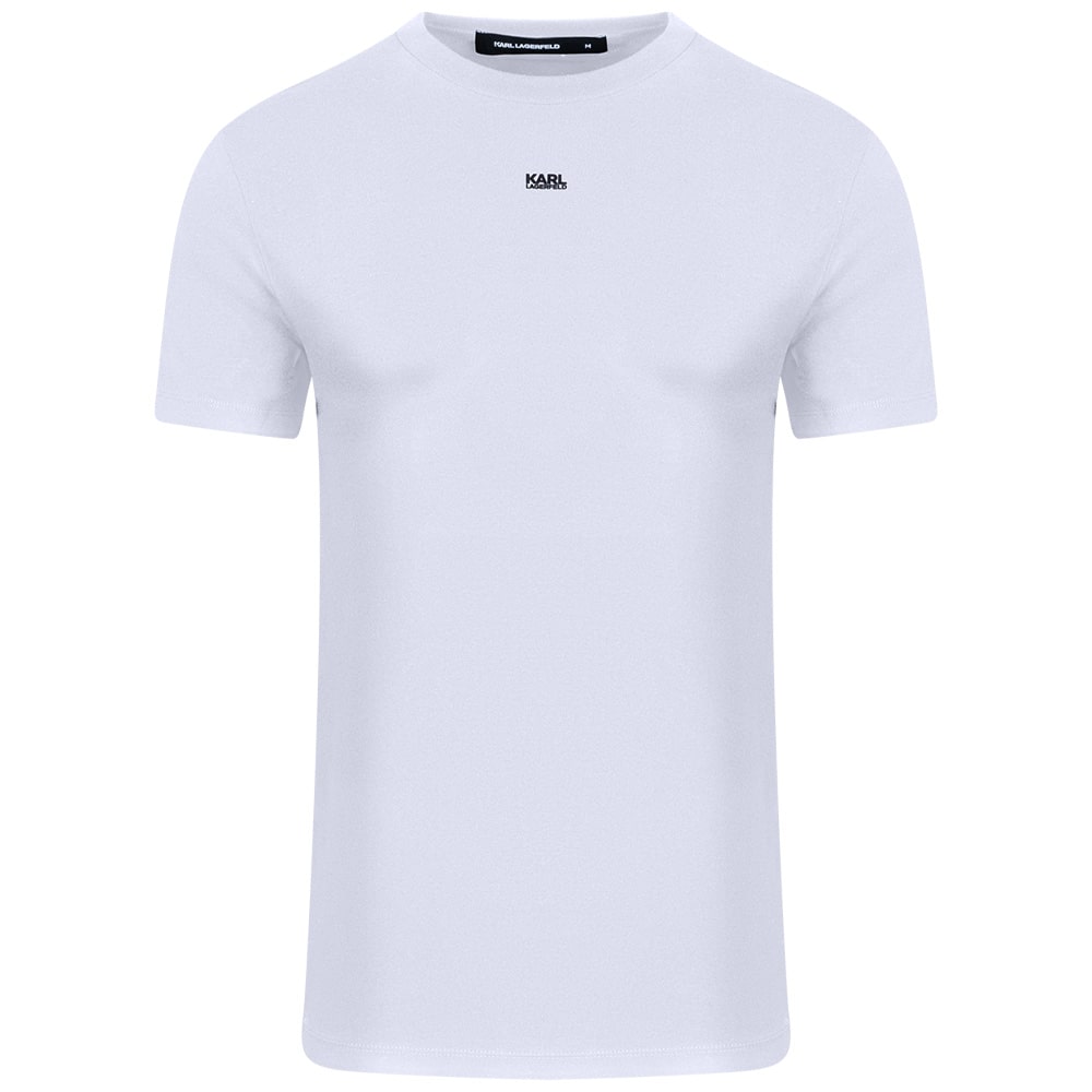 Karl Lagerfeld Λευκό T-shirt C Neck - 755058 552235