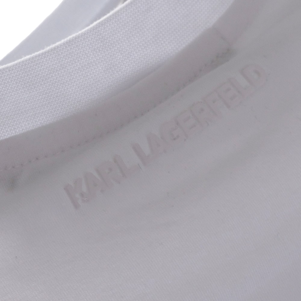 Karl Lagerfeld Λευκό T-shirt C Neck - 755058 552235