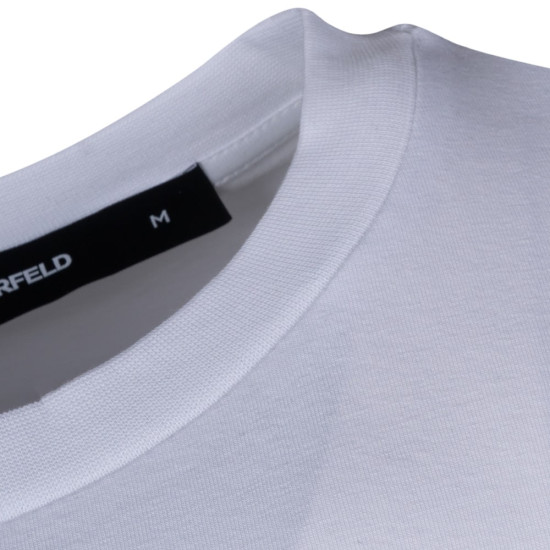Karl Lagerfeld Λευκό T-shirt C Neck - 755058 552235