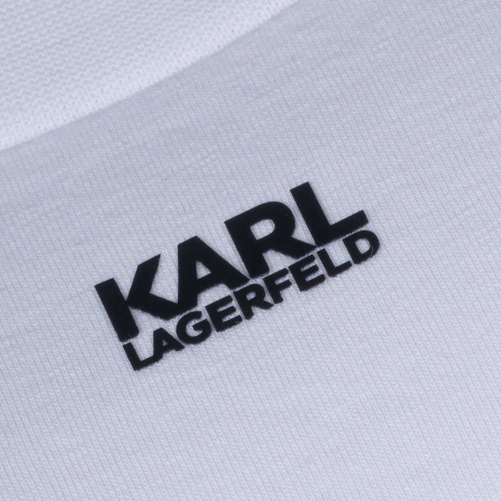 Karl Lagerfeld Λευκό T-shirt C Neck - 755058 552235