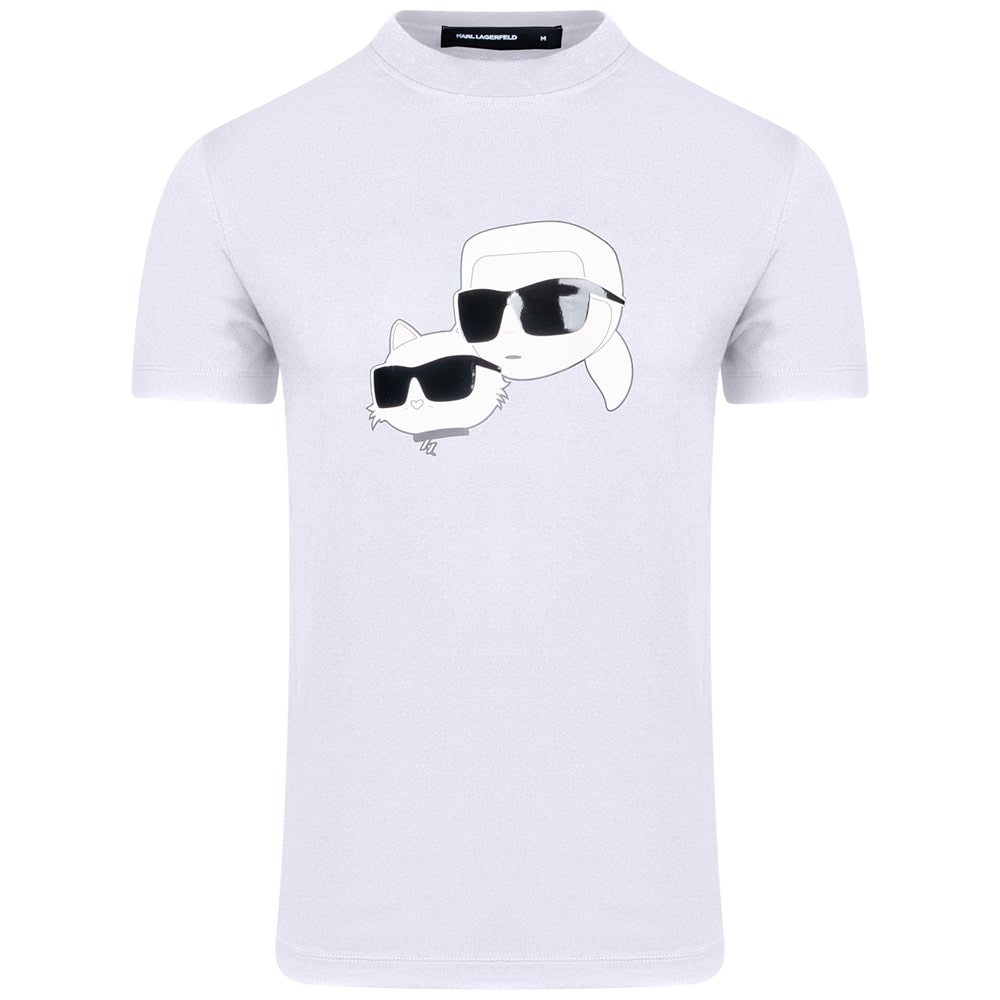 Karl Lagerfeld Λευκό  T-shirt C Neck - 755061 552241