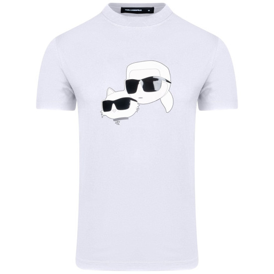Karl Lagerfeld Λευκό  T-shirt C Neck - 755061 552241