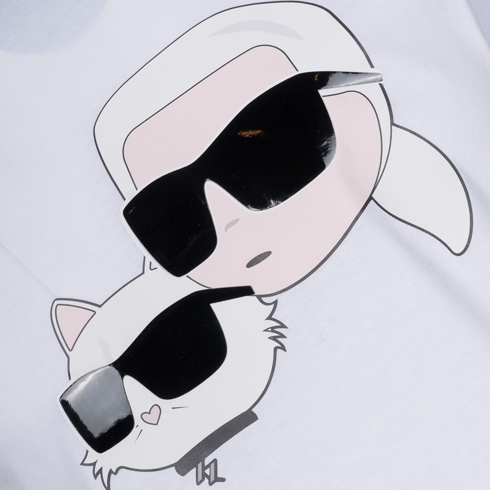 Karl Lagerfeld Λευκό  T-shirt C Neck - 755061 552241