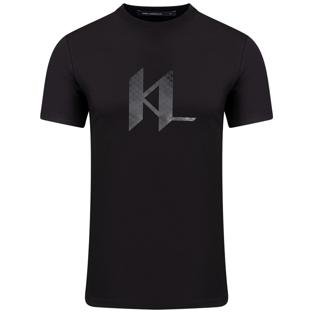 Karl Lagerfeld Μαύρο T-shirt C Neck - 755072 561252