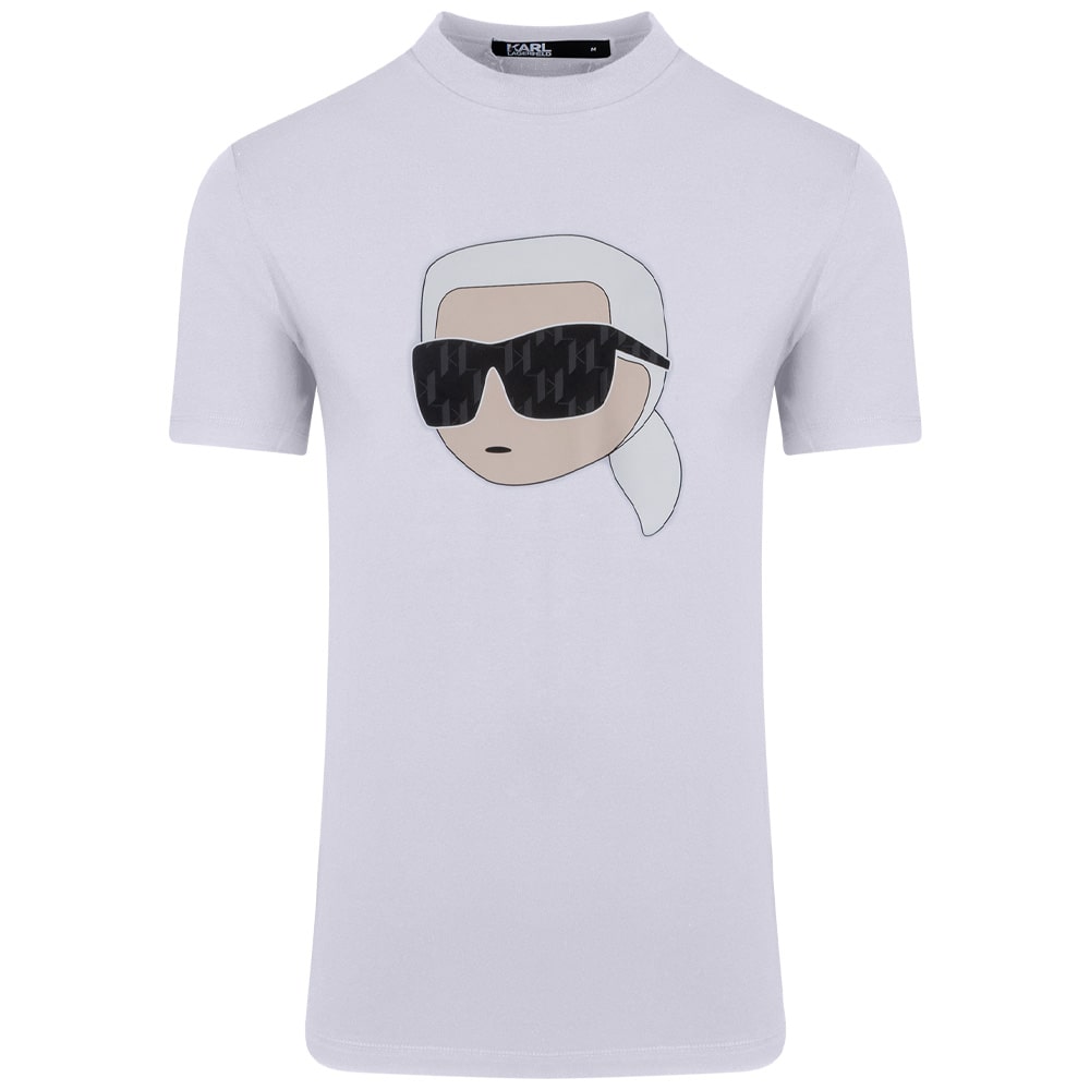 Karl Lagerfeld Λευκό T-shirt C Neck - 755073 552251