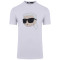 Karl Lagerfeld Λευκό T-shirt C Neck - 755073 552251