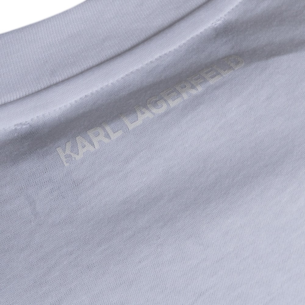 Karl Lagerfeld Λευκό T-shirt C Neck - 755073 552251
