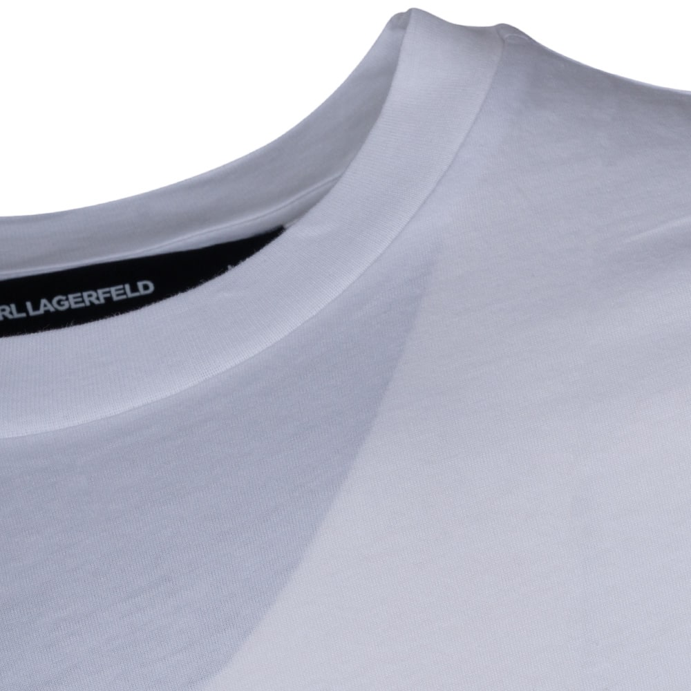 Karl Lagerfeld Λευκό T-shirt C Neck - 755073 552251