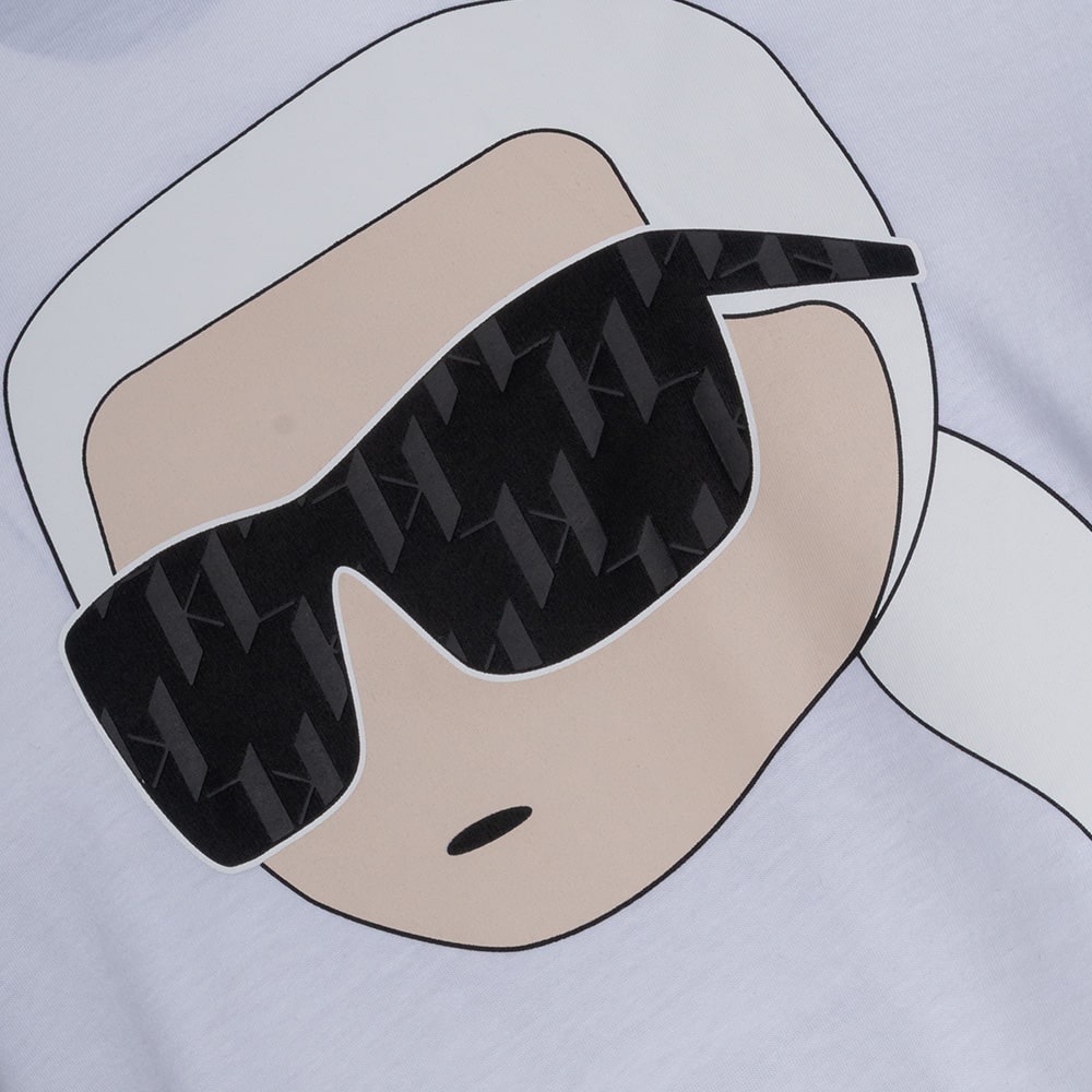 Karl Lagerfeld Λευκό T-shirt C Neck - 755073 552251