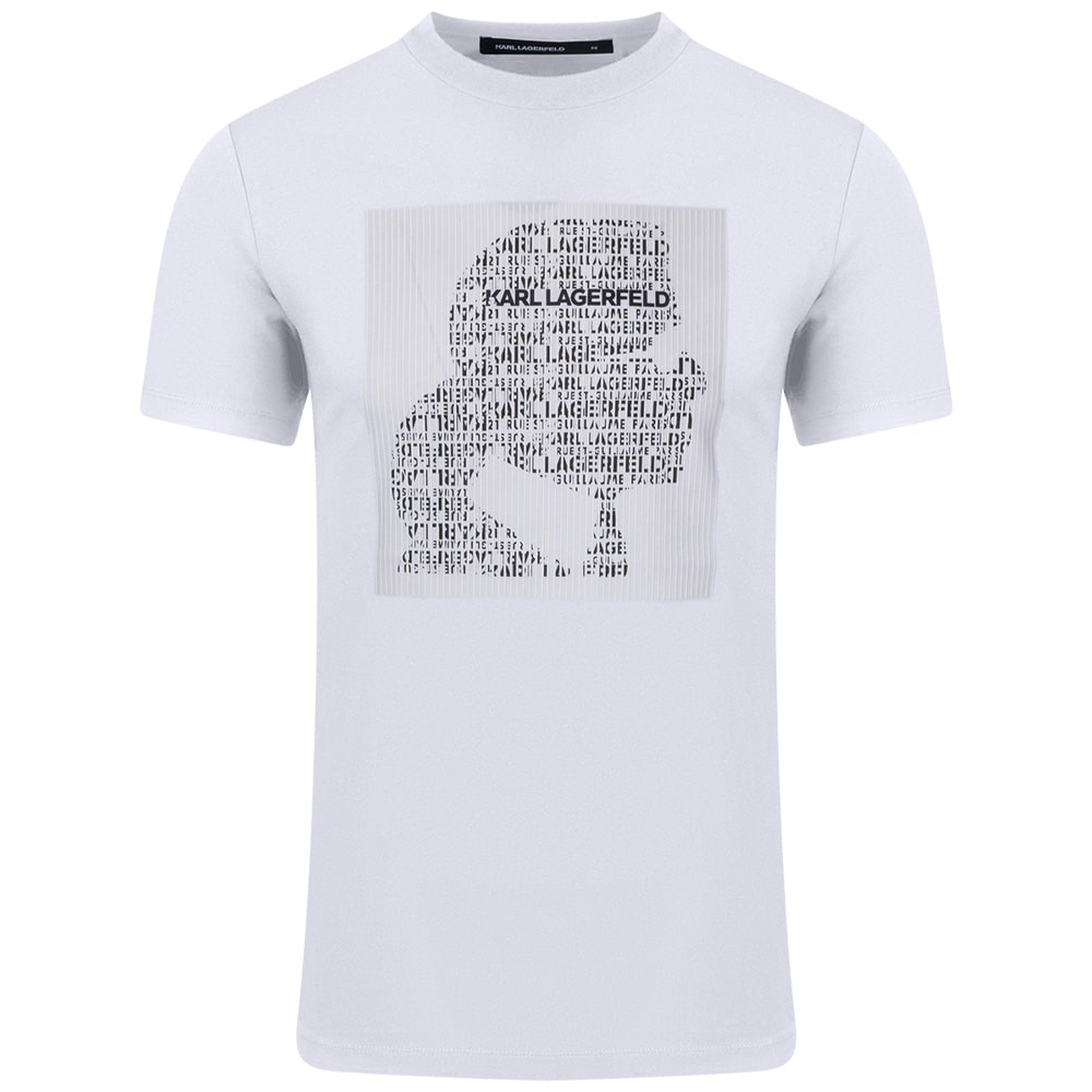 Karl Lagerfeld Λευκό T-shirt C Neck - 755075 561252