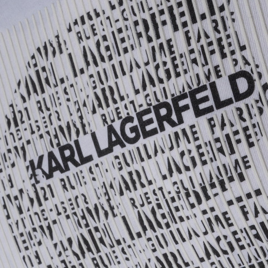 Karl Lagerfeld Λευκό T-shirt C Neck - 755075 561252