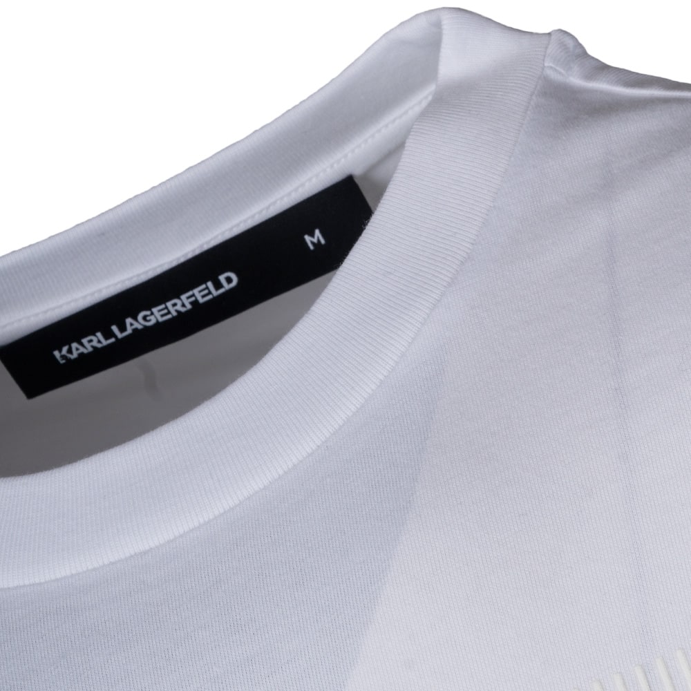 Karl Lagerfeld Λευκό T-shirt C Neck - 755075 561252