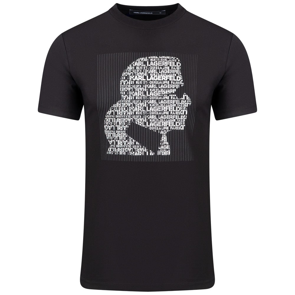 Karl Lagerfeld Μαύρο T-shirt C Neck - 755075 561252