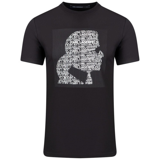 Karl Lagerfeld Μαύρο T-shirt C Neck - 755075 561252