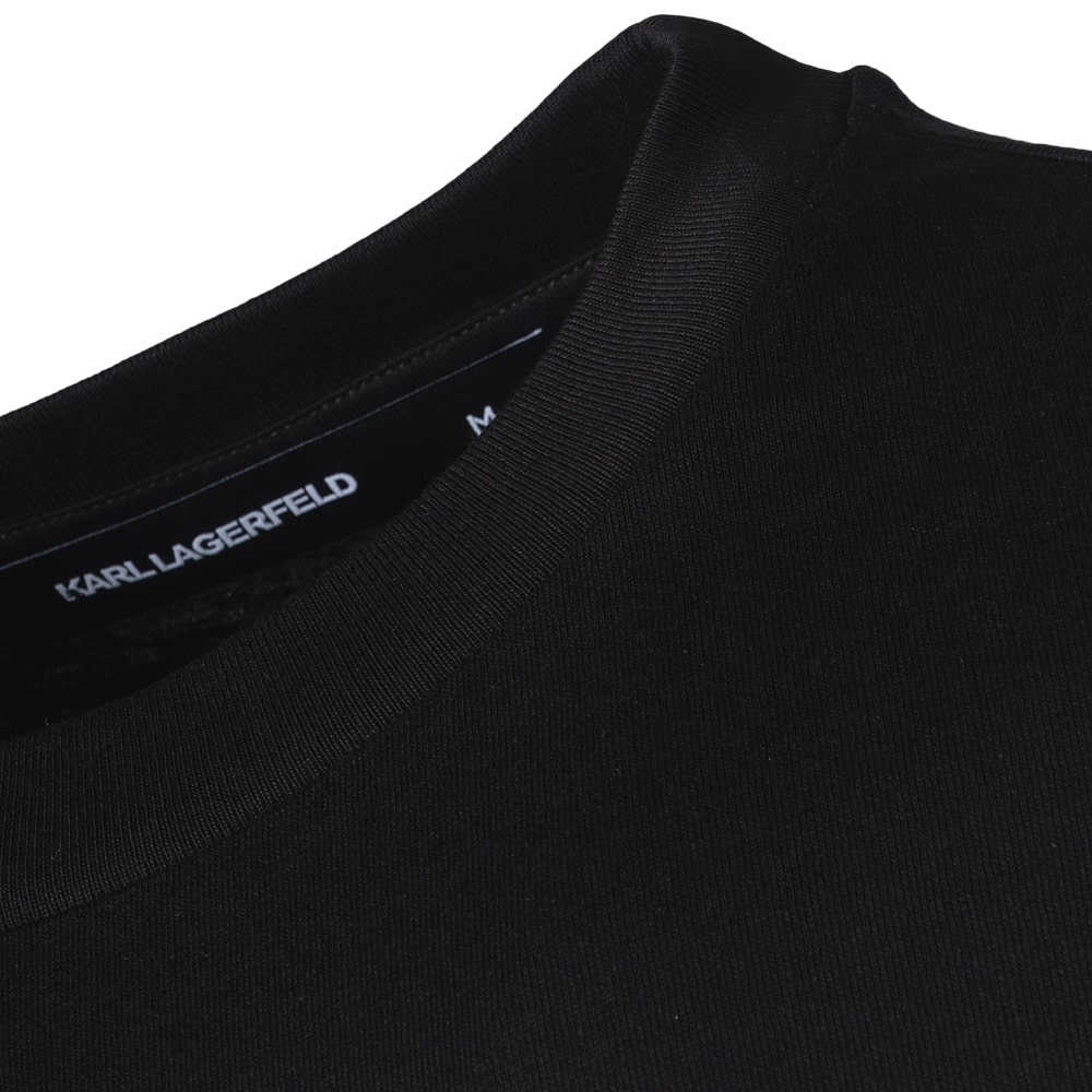 Karl Lagerfeld Μαύρο T-shirt C Neck - 755075 561252