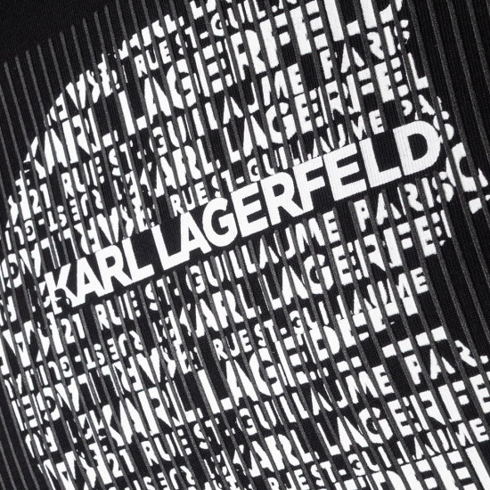 Karl Lagerfeld Μαύρο T-shirt C Neck - 755075 561252