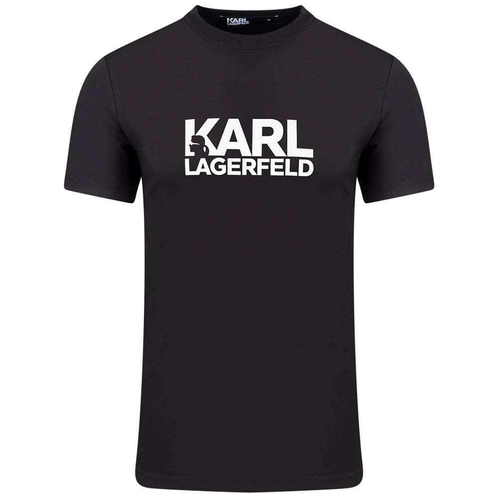 Karl Lagerfeld Μαύρο T-shirt C Neck - 755087 544235
