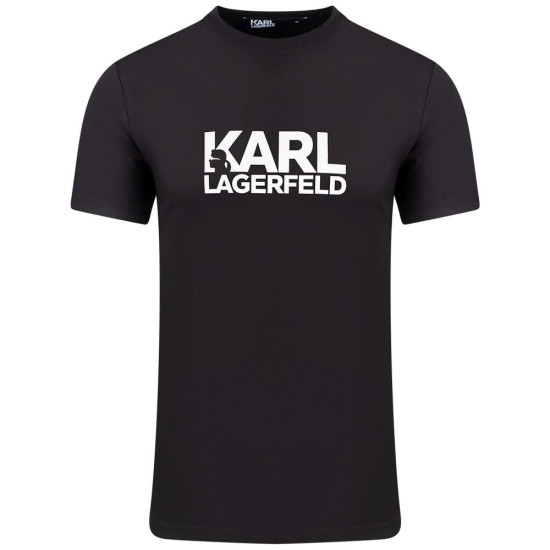 Karl Lagerfeld Μαύρο T-shirt C Neck - 755087 544235