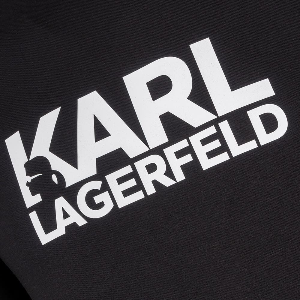 Karl Lagerfeld Μαύρο T-shirt C Neck - 755087 544235