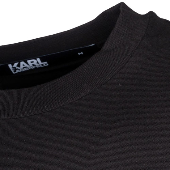 Karl Lagerfeld Μαύρο T-shirt C Neck - 755087 544235