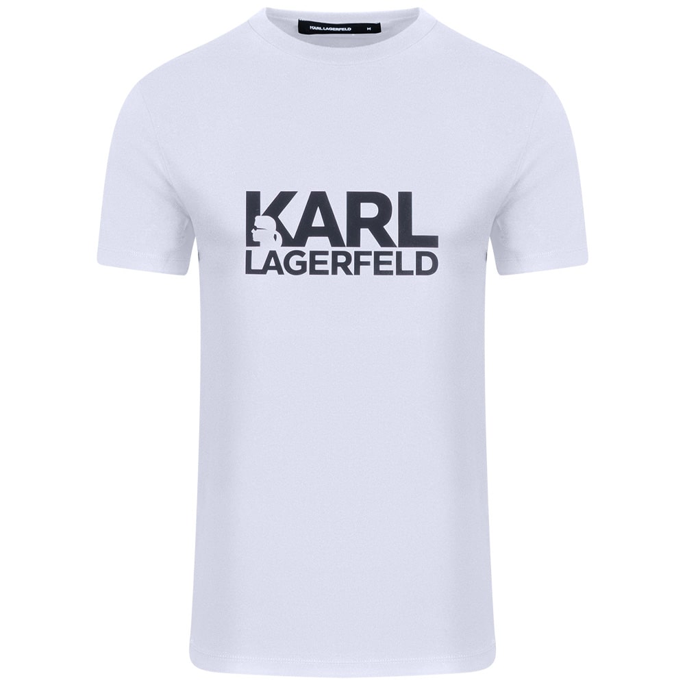 Karl Lagerfeld Λευκό  T-shirt C Neck - 755087 552235