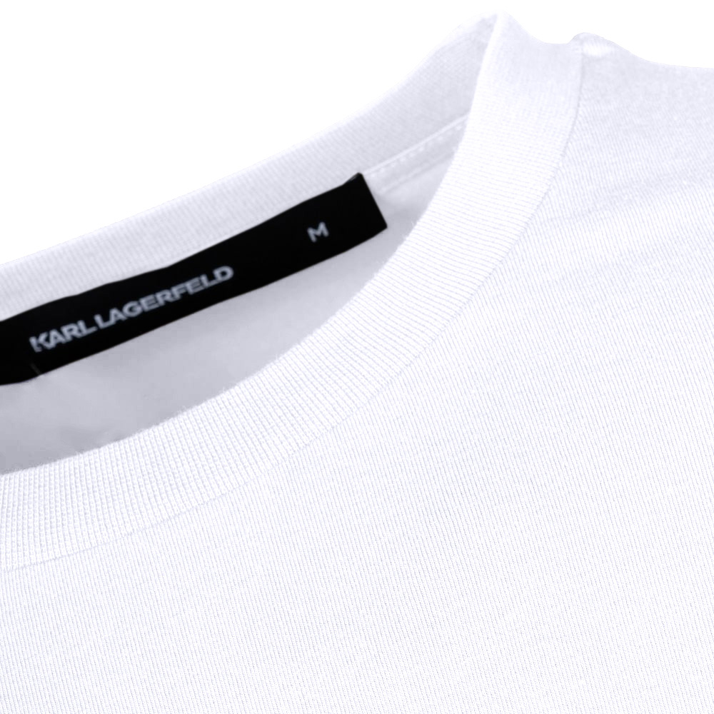 Karl Lagerfeld Λευκό T-shirt C Neck - 755087 554235